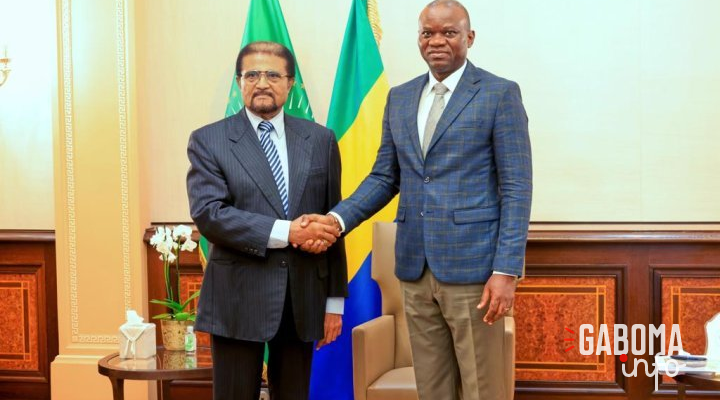 Brice Clotaire Oligui Nguema échange avec Jacques Adiahenot sur des pistes d’amélioration