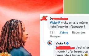 Un fan déclare sa flamme à Vicky R et lui demande sa main en ligne