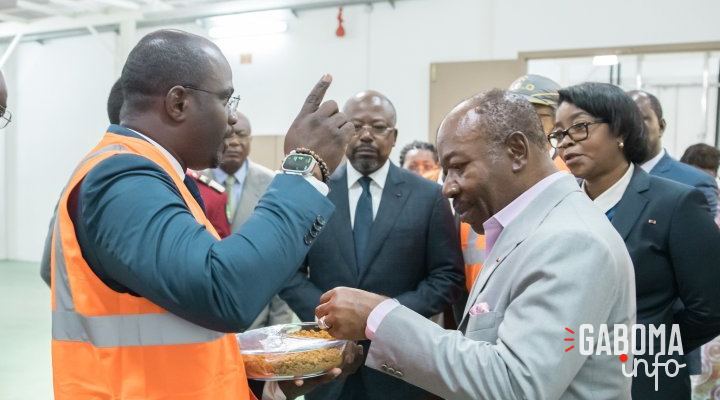 Nkok&nbsp;: Ali Bongo met en service la Raffinerie gabonaise de l’or et inaugure la zone logistique multimodale