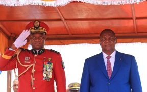 Brice Oligui Nguema en visite officielle en République Centrafricaine