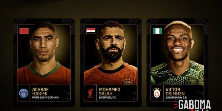 CAF Awards 2025&nbsp;: Denis Bouanga écarté de la short-list, Hakimi, Salah et Osimhen finalistes