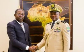 Séraphin Moundounga reçu en audience par le président de la transition