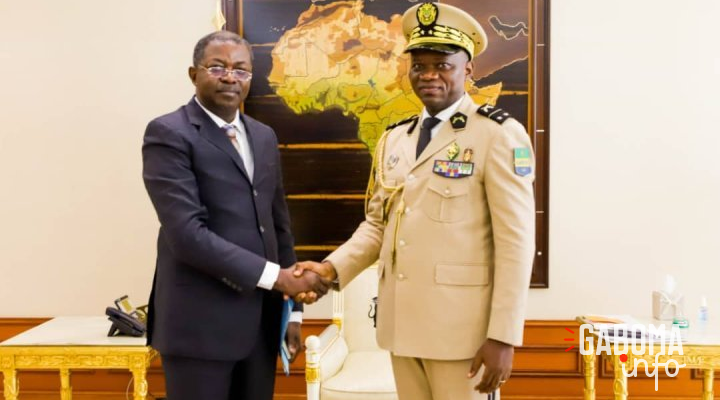 Séraphin Moundounga reçu en audience par le président de la transition